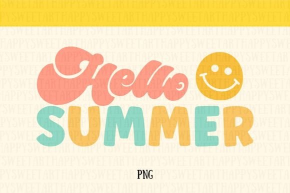 Bring Summer to Your Projects: The Hello Summer Png Sublimation Graphic